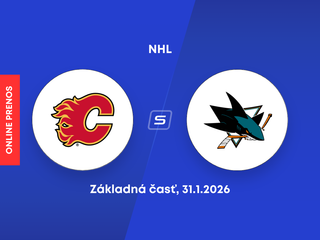 Calgary Flames - San Jose Sharks: ONLINE prenos zo zápasu NHL.