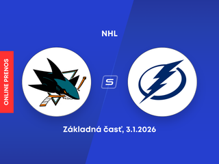 San Jose Sharks - Tampa Bay Lightning: ONLINE prenos zo zápasu NHL.