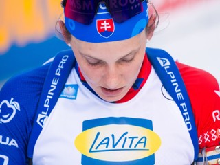 Na snímke je slovenská biatlonistka Zuzana Remeňová.