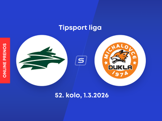 Vlci Žilina - HK Dukla Michalovce: ONLINE prenos zo zápasu 52. kola Tipsport ligy.