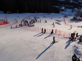 Shadows are cast of personnel along of the course during a race inspection ahead of an alpine ski, women's slalom race, at the 2026 Winter Olympics, in Cortina d'Ampezzo, Italy, Wednesday, Feb. 18, 2026. (AP Photo/Jacquelyn Martin)
- 2026 Winter Olympic Games;Winter Olympic games;Olympic games;Sports;Events;XXV Olympiad;Olympics 2026;Milan Cortina Olympics;Winter Olympics 2026;Milan Cortina Winter Olympics;2026 Milan Cortina Olympic Games;Olympics;Winter Games