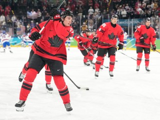 Canada players warm up before a men's ice hockey gold medal game between Canada and the United States at the 2026 Winter Olympics, in Milan, Italy, Sunday, Feb. 22, 2026. (AP Photo/Hassan Ammar)
- 2026 Winter Olympic Games;Winter Olympic games;Olympic games;Sports;Events;XXV Olympiad;Olympics 2026;Milan Cortina Olympics;Winter Olympics 2026;Milan Cortina Winter Olympics;2026 Milan Cortina Olympic Games;Olympics;Winter Games