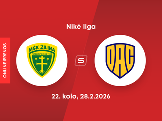 MŠK Žilina - FC DAC Dunajská Streda: ONLINE prenos zo zápasu 22. kola Niké ligy.