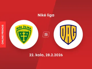 MŠK Žilina - FC DAC Dunajská Streda: ONLINE prenos zo zápasu 22. kola Niké ligy.