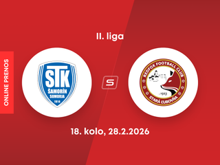 FC ŠTK 1914 Šamorín - Stará Ľubovňa Redfox Football Club: ONLINE prenos zo zápasu 18. kola II. ligy.