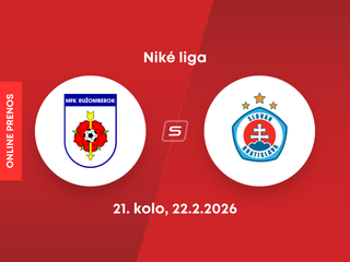 MFK Ružomberok - ŠK Slovan Bratislava: ONLINE prenos zo zápasu 21. kola Niké ligy.