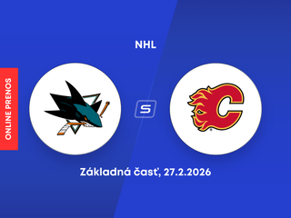 San Jose Sharks - Calgary Flames: ONLINE prenos zo zápasu NHL.