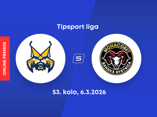 HK Spišská Nová Ves - HC MONACObet Banská Bystrica: ONLINE prenos zo zápasu 53. kola Tipsport ligy.