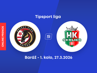 HC Prešov - HK Skalica: ONLINE prenos z 1. kola baráže o Tipsport ligu.