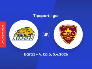 HC 19 Humenné - HK Dukla Trenčín: ONLINE prenos zo 4. kola baráže o Tipsport ligu.
