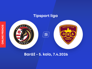HC Prešov - HK Dukla Trenčín: ONLINE prenos z 5. kola baráže o Tipsport ligu.