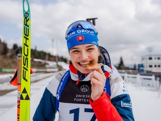 Michaela Straková získala zlatú medailu v šprinte kadetiek MS juniorov 2026.