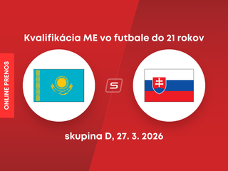 Kazachstan U21 - Slovensko U21: ONLINE prenos zo zápasu kvalifikácie ME hráčov do 21 rokov 2027