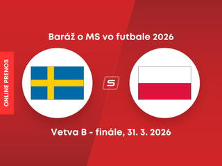 Švédsko - Poľsko: ONLINE prenos zo zápasu baráže o MS 2026