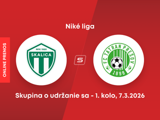 MFK Skalica - FC Tatran Prešov: ONLINE prenos zo zápasu 1. kola skupiny o udržanie sa v Niké lige.