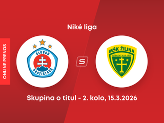 ŠK Slovan Bratislava - MŠK Žilina: ONLINE prenos zo zápasu 2. kola skupiny o titul Niké ligy.