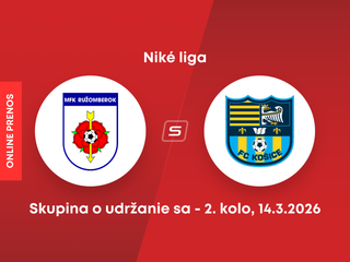 MFK Ružomberok - FC Košice: ONLINE prenos zo zápasu 2. kola skupiny o udržanie sa v Niké lige.