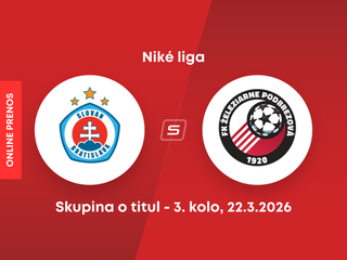 ŠK Slovan Bratislava - FK Železiarne Podbrezová: ONLINE prenos zo zápasu 3. kola skupiny o titul Niké ligy.