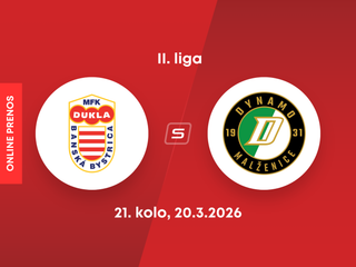 MFK Dukla Banská Bystrica - OFK Malženice: ONLINE prenos zo zápasu 21. kola II. ligy.