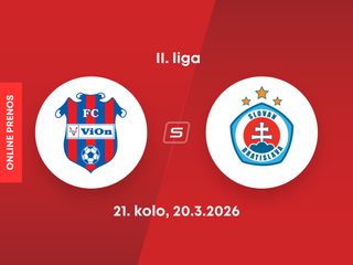 FC ViOn Zlaté Moravce - ŠK Slovan Bratislava B: ONLINE prenos zo zápasu 21. kola II. ligy.
