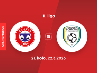 Slávia TU Košice - FK Pohronie: ONLINE prenos zo zápasu 21. kola II. ligy.
