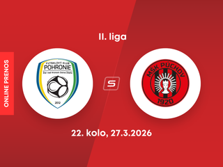 FK Pohronie - MŠK Púchov: ONLINE prenos zo zápasu 22. kola II. ligy.