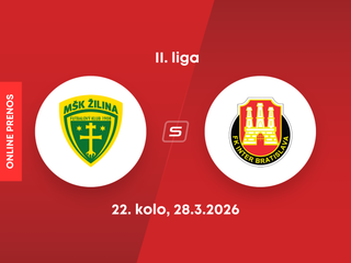 MŠK Žilina B - FK Inter Bratislava: ONLINE prenos zo zápasu 22. kola II. ligy.