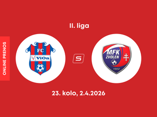 FC ViOn Zlaté Moravce - MFK Zvolen: ONLINE prenos zo zápasu 23. kola II. ligy.