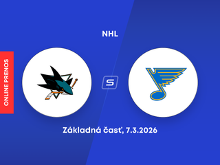 San Jose Sharks - St. Louis Blues: ONLINE prenos zo zápasu NHL.