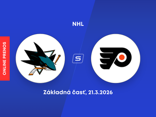 San Jose Sharks - Philadelphia Flyers: ONLINE prenos zo zápasu NHL.