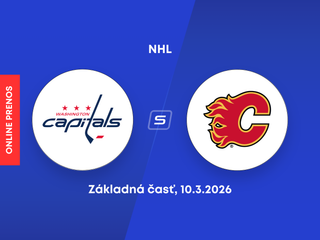 Washington Capitals - Calgary Flames: ONLINE prenos zo zápasu NHL.
 
