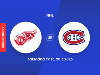 Detroit Red Wings - Montreal Canadiens: ONLINE prenos zo zápasu NHL.