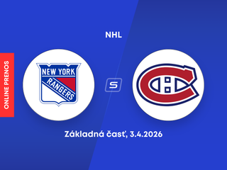 New York Rangers - Montreal Canadiens: ONLINE prenos zo zápasu NHL.