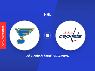 St. Louis Blues - Washington Capitals: ONLINE prenos zo zápasu NHL.