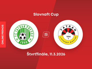 Prešov - Liptovský Mikuláš: ONLINE prenos zo zápasu štvrťfinále Slovnaft Cupu.