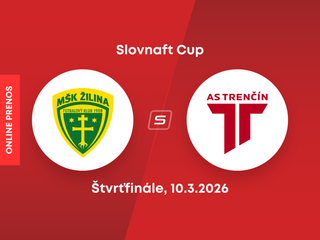 MŠK Žilina - AS Trenčín: ONLINE prenos zo zápasu štvrťfinále Slovnaft Cupu.