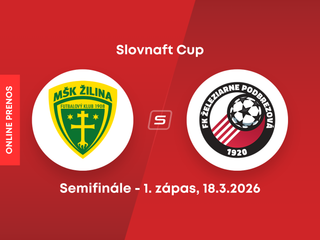 Žilina - Podbrezová: ONLINE prenos z prvého zápasu semifinále Slovnaft Cupu. 