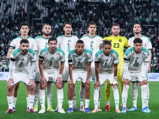 Základná zostava Alžírska v prípravnom zápase s Uruguajom v marci 2026.
