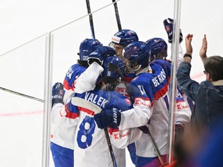 Gólová radosť hráčov Slovenska na MS U18 2026.