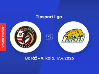 HC Prešov - HC 19 Humenné: ONLINE prenos z 9. kola baráže o Tipsport ligu.