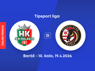 HK Skalica - HC Prešov: ONLINE prenos z 10. kola baráže o Tipsport ligu.