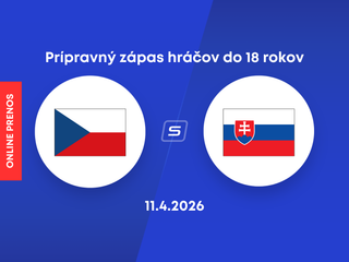 Česko vs. Slovensko: ONLINE prenos z prípravného zápasu hráčov do 18 rokov