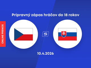 Česko vs. Slovensko: ONLINE prenos z prípravného zápasu hráčov do 18 rokov