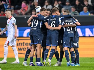 Hoffenheim oslavuje gól. 