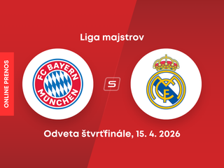 Bayern Mníchov - Real Madrid: ONLINE prenos z odvetného zápasu štvrťfinále Ligy majstrov. 