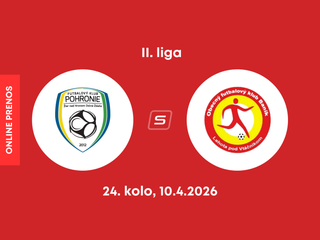 FK Pohronie - OFK Baník Lehota pod Vtáčnikom: ONLINE prenos zo zápasu 24. kola II. ligy.