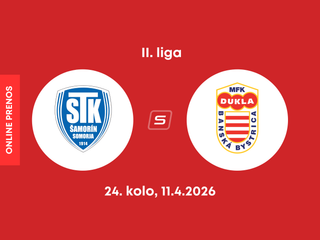 FC ŠTK 1914 Šamorín - MFK Dukla Banská Bystrica: ONLINE prenos zo zápasu 24. kola II. ligy.