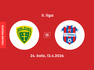 MŠK Žilina B - FC ViOn Zlaté Moravce: ONLINE prenos zo zápasu 24. kola II. ligy.
