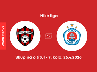 FC Spartak Trnava - ŠK Slovan Bratislava: ONLINE prenos zo zápasu 7. kola skupiny o titul Niké ligy.