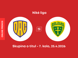 FC DAC Dunajská Streda - MŠK Žilina: ONLINE prenos zo zápasu 7. kola skupiny o titul Niké ligy.